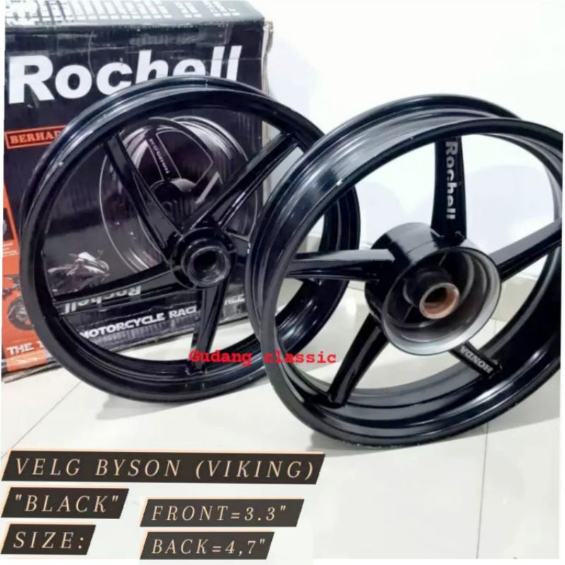 VELG ROCHELL TAPAK LEBAR BYSON DEPAN 350 BELAKANG 500
