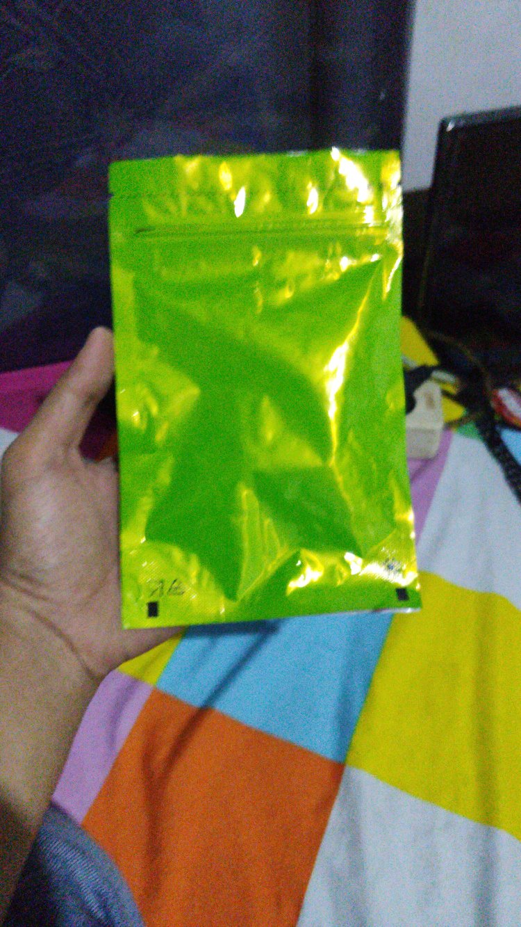 Standing Pouch Alumunium Foil Klip 250gr Full Green 13x20 Promo Isi 100