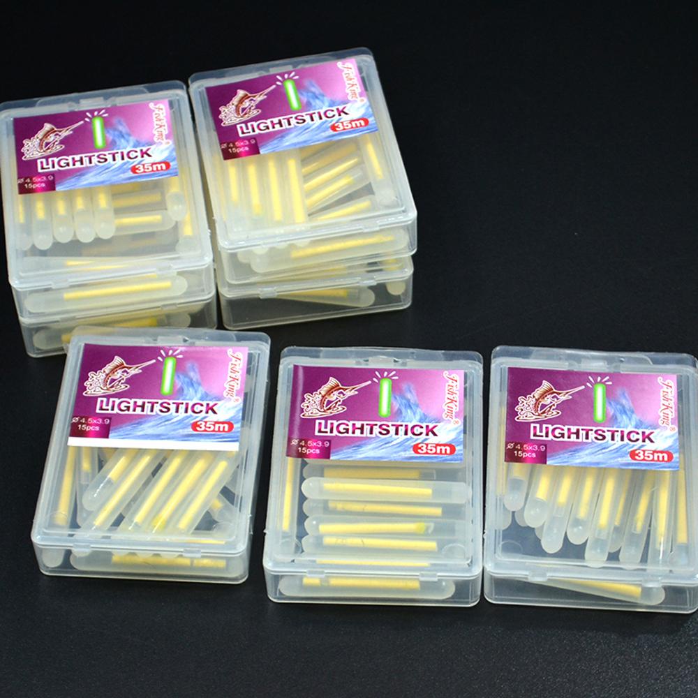 Lanfy Pelampung Pancing Aksesoris Memancing Kecerahan Tinggi 15pcs/lot Luminous Float Dark Glow Chemical Lightstick