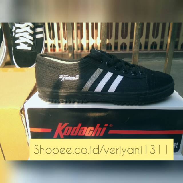 Kodaci 8111 all black / sepatu kodachi hitam / sepatu sekolah kodachi / sepatu hitam /SEPATU KODACHI