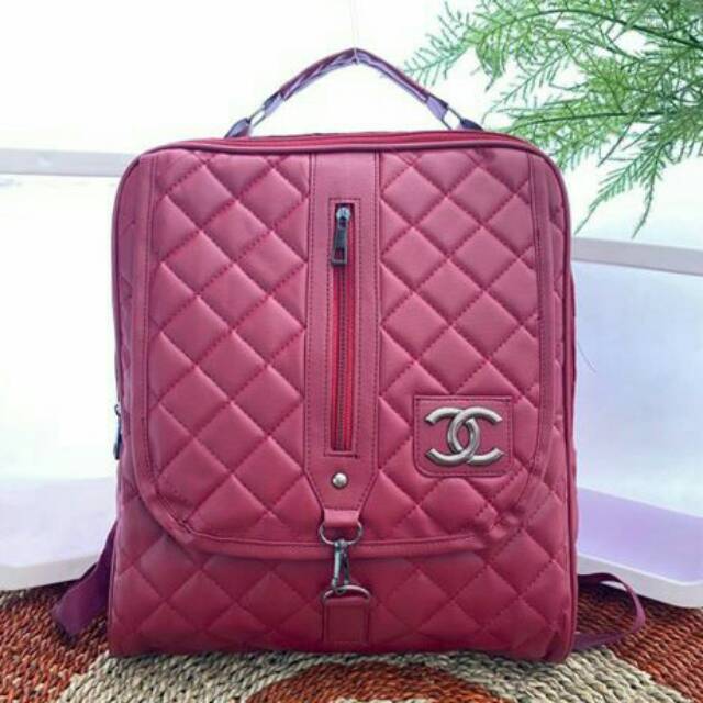 ✔SUPER MURAH✔ TAS CHANEL RANSEL CEWEK FASHION LOKAL PREMIUM SUPER BEST SELLER BISA COD