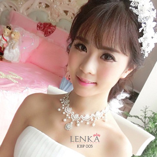 [STOK TERBATAS] LACE NECKLACE KALUNG BROKAT AKSESORIS WANITA PENGANTIN KBP005