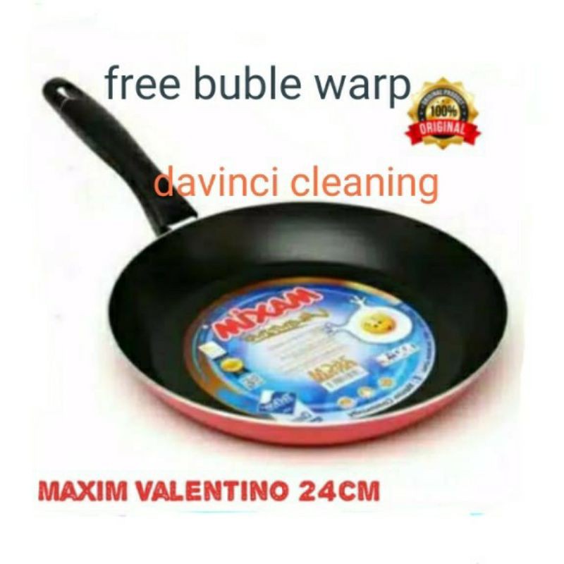 teflon maxim 24cm anti lengket wajan penggorengan anti lengket maxim valentino 24 cm