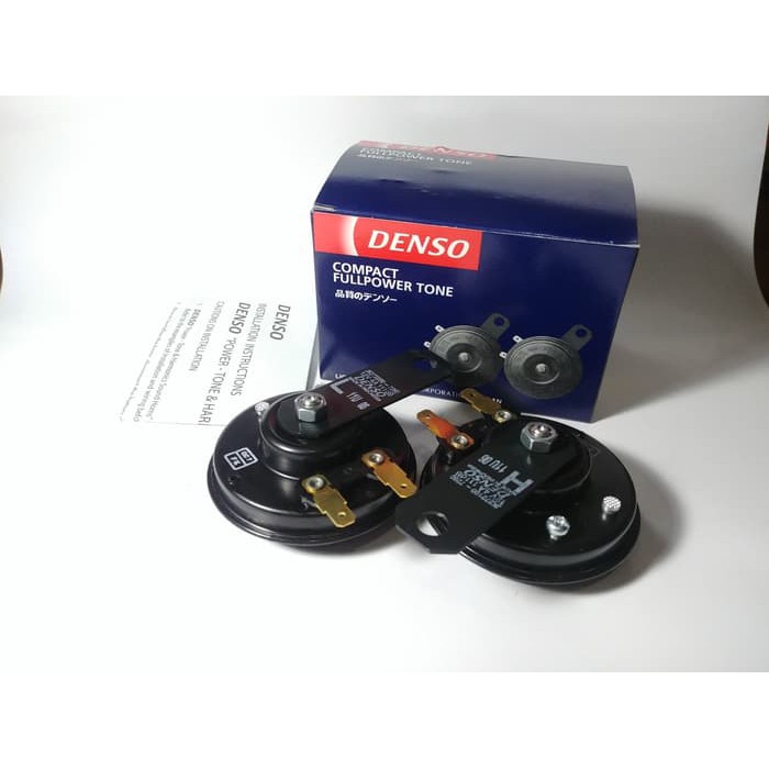 Klakson Denso Disc Double 1 Set 2 Pcs 12 V Plus Kabel