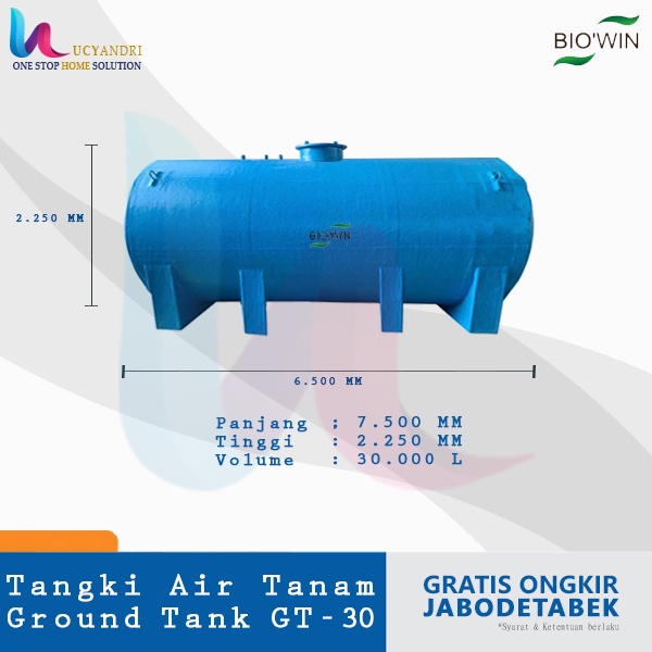 Ground Tank / Tangki Air Tanam / Pendam Toren, Tandon Air GT-30