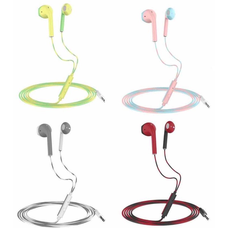 [3.5mm Interface Stereo Wired Earphones in-Ear with Microphone] [Universal Phone Game Earphone Drive-by-Wire Music Headset ]