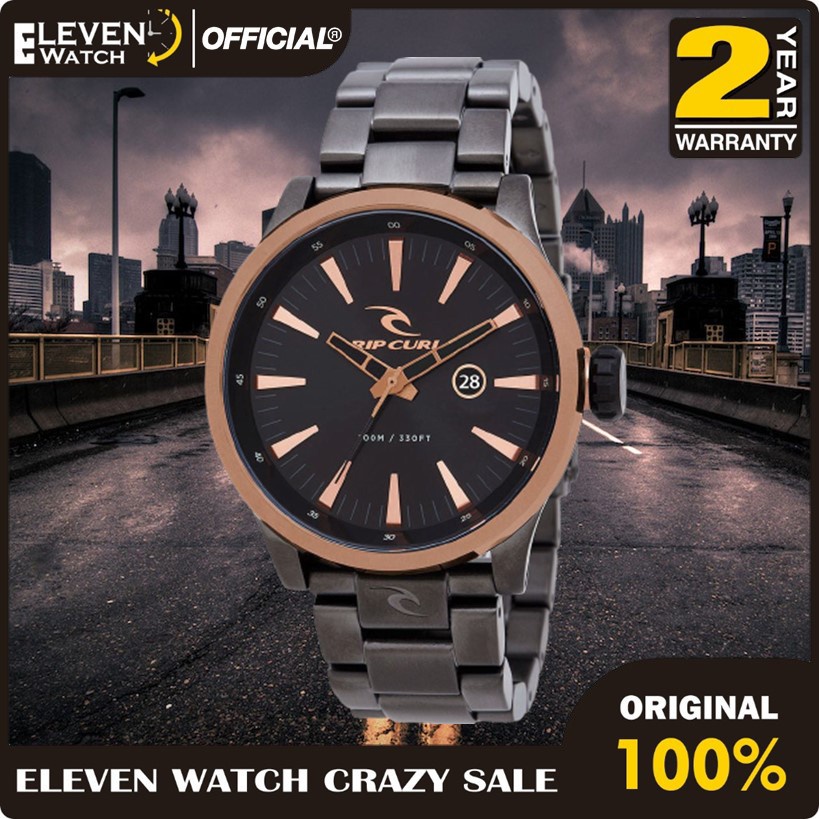 [Promo] Jam Tangan Pria Rip Curl / Ripcurl Recon A2834 / A2834-BRO Stainless Steel Original Garansi 