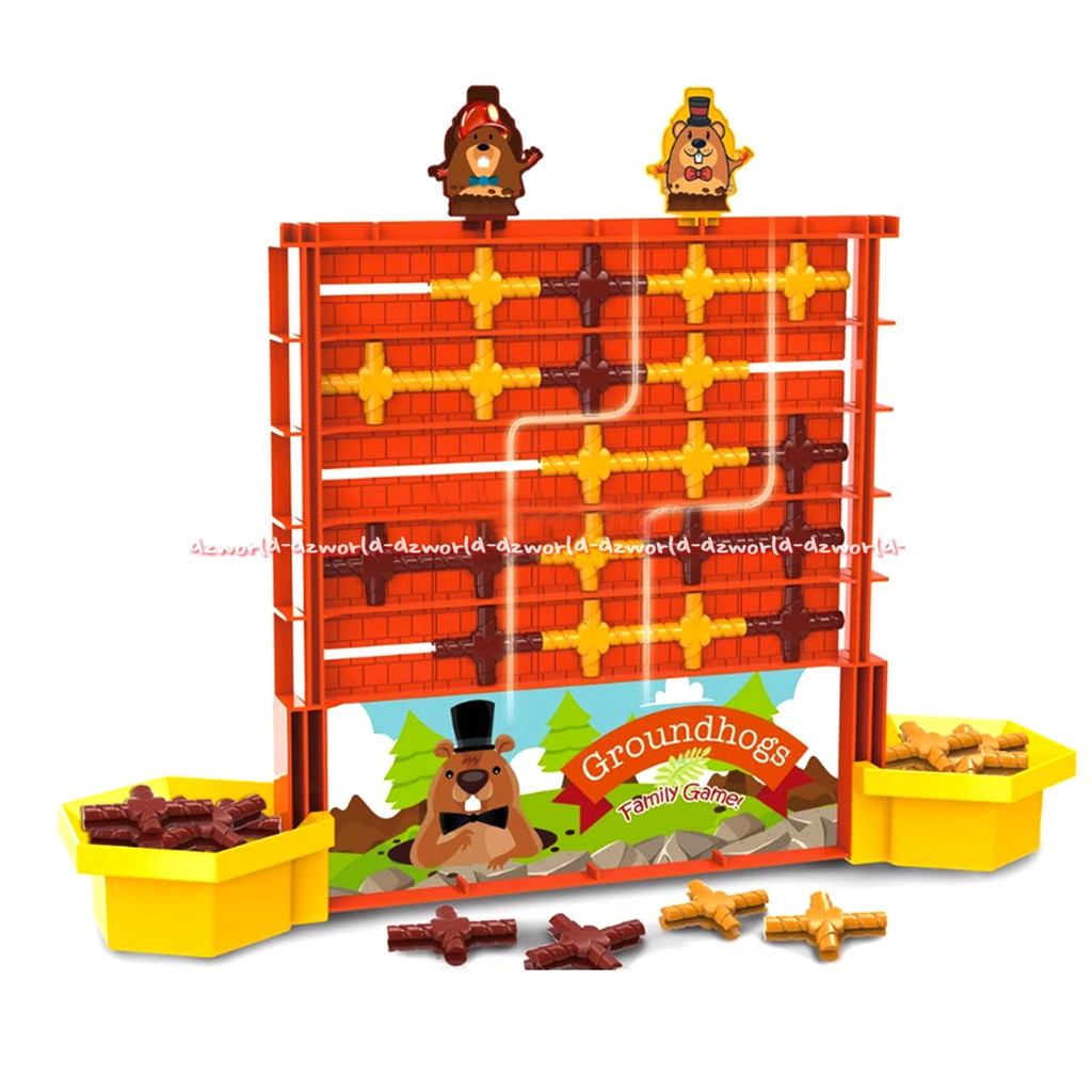 Kiddy Fun Groundhogs 2 Family Game Mainan Zigzag