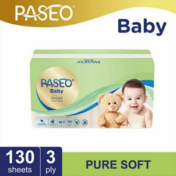 *FRAULEINCO* Paseo Baby Tissue Pure Soft 130 sheet 3 ply / Tisu paseo / tisu kering