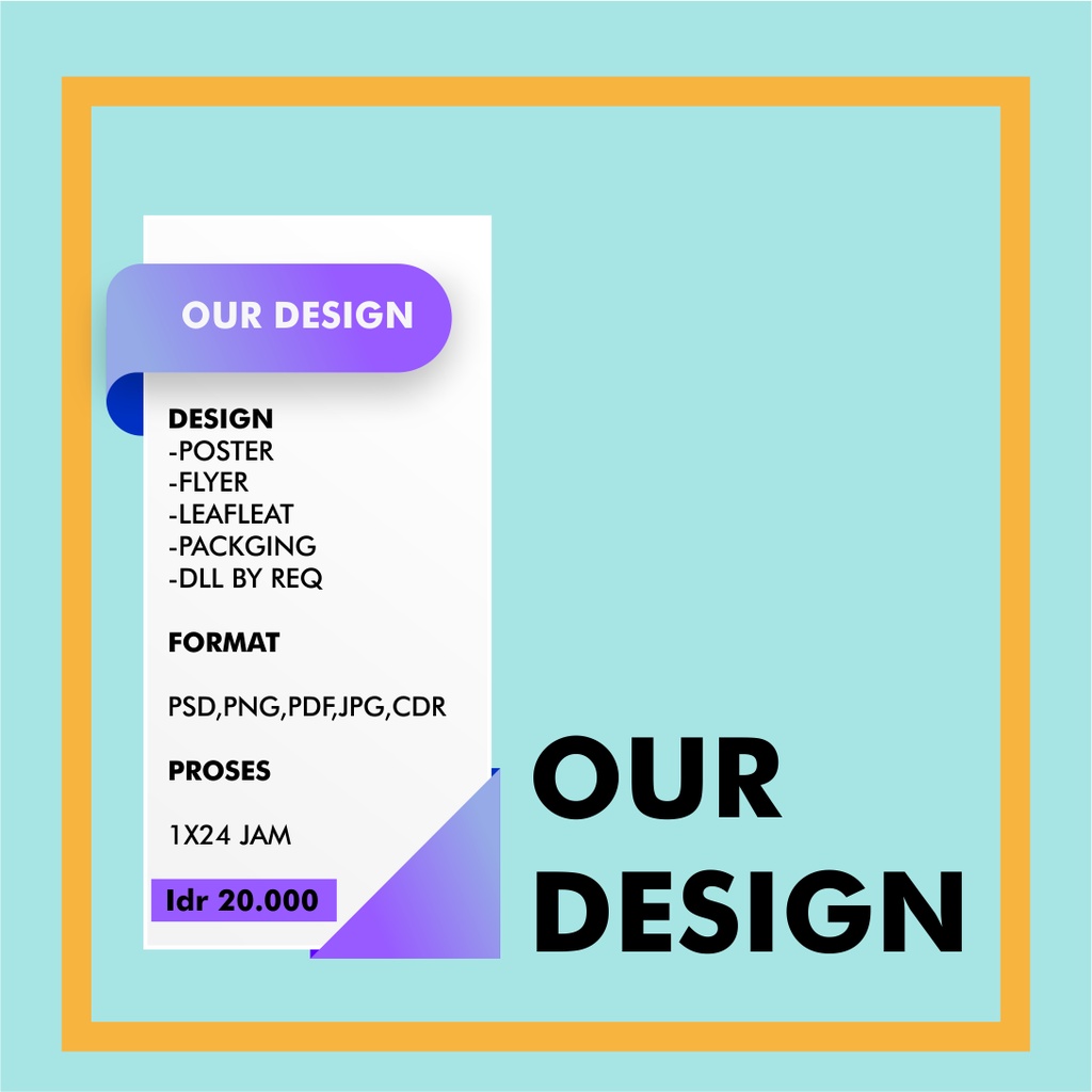 Jasa design poster | Design pamflet | Design CV kerja