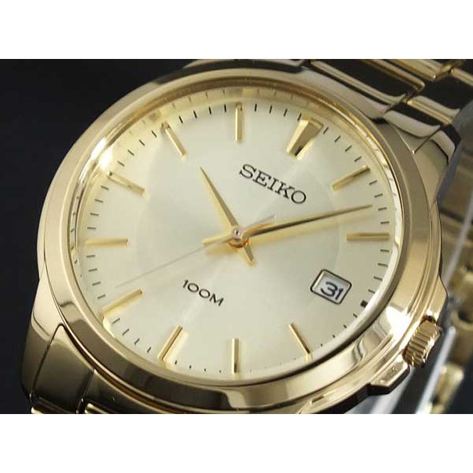 Seiko Classic SGEF58P1 Quartz Full Gold Polished | Jam Pria SGEF58