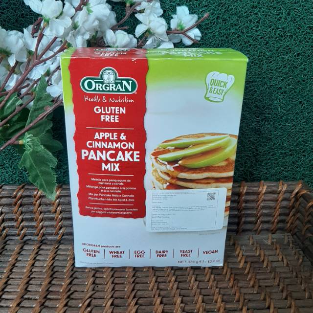 

Orgran apple cinnamon pancake mix