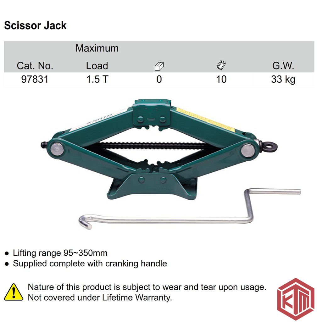 Dongrak gunting Scissor Jack 97831 Sata Tools