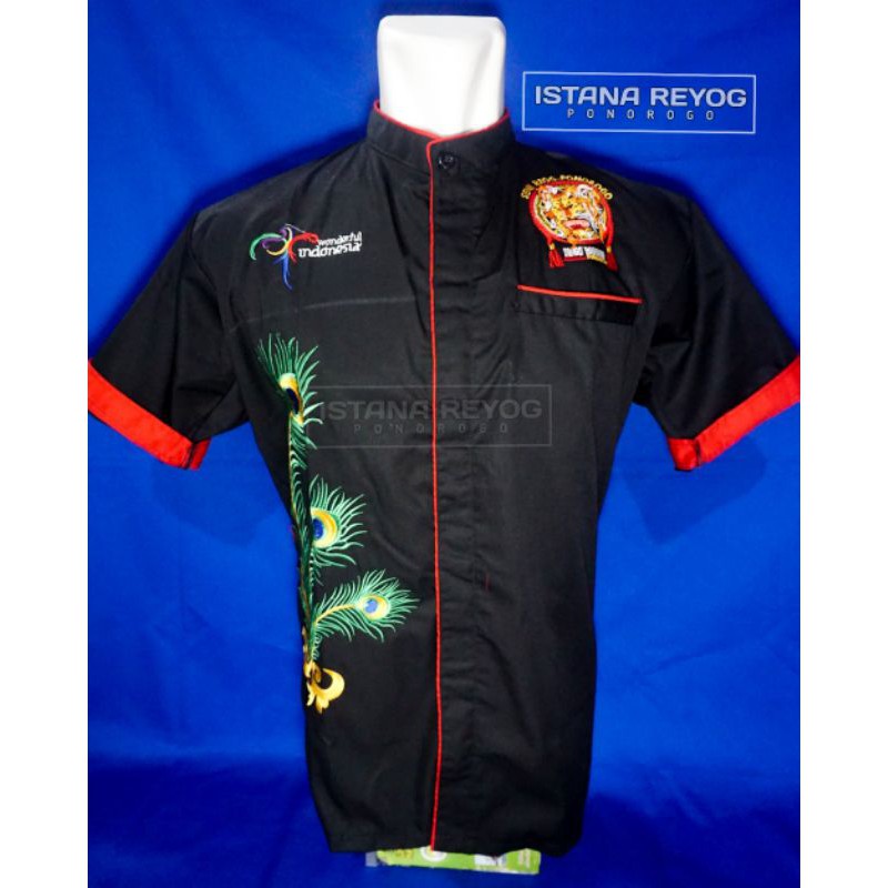 BAJU REOG / HEM/KEMEJA BORDIR REOG PONOROGO BARONG / BAJU REOG / KAOS BUDAYA / PENADON BORDIR / JARANAN