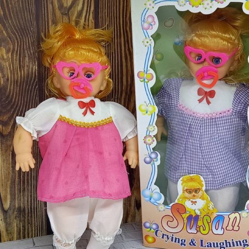 BONEKA SUSAN ASLI BISA NANGIS DAN PANGGIL MAMA PAPA FREE DOT
