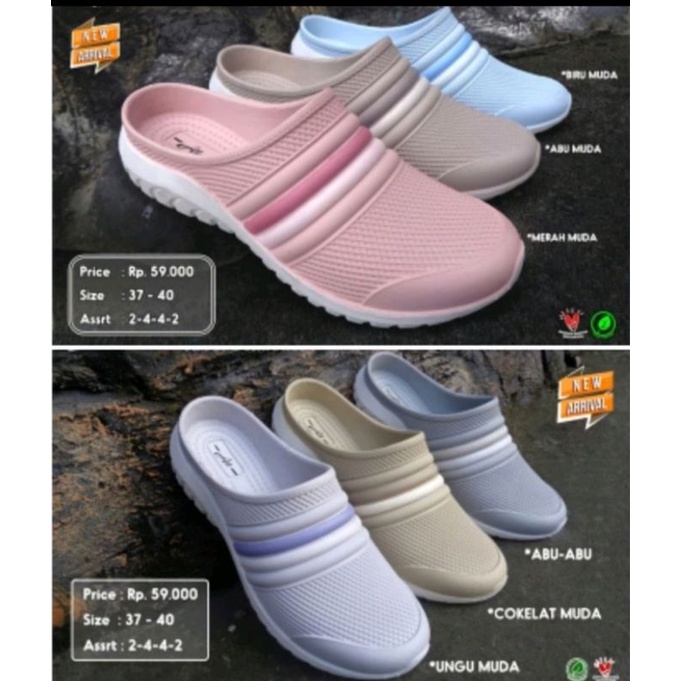 Sandal Slop Karet Wanita ATT NSWL Size 37-40