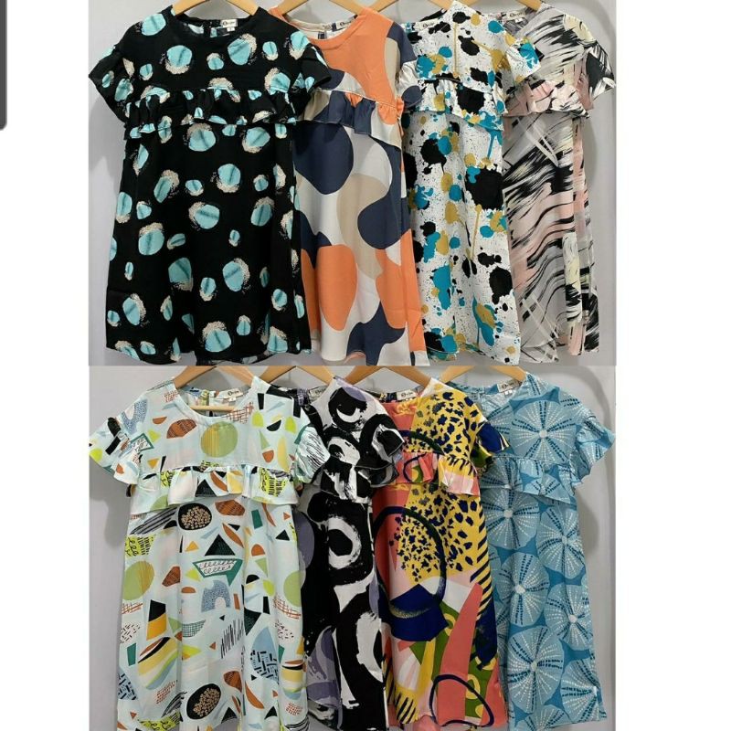 KSHFASHION I Dress Rayon ANak I Daster Anak Perempuan Smilee