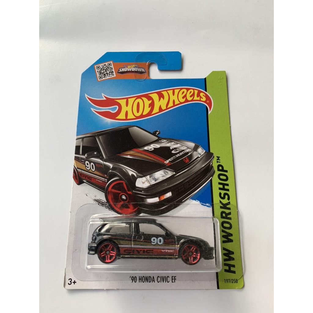 HOTWHEELS HOT WHEELS 90 HONDA CIVIC EF NOVA HITAM HW WORKSHOP DIECAST MOBIL MURAH ORIGINAL LANGKA