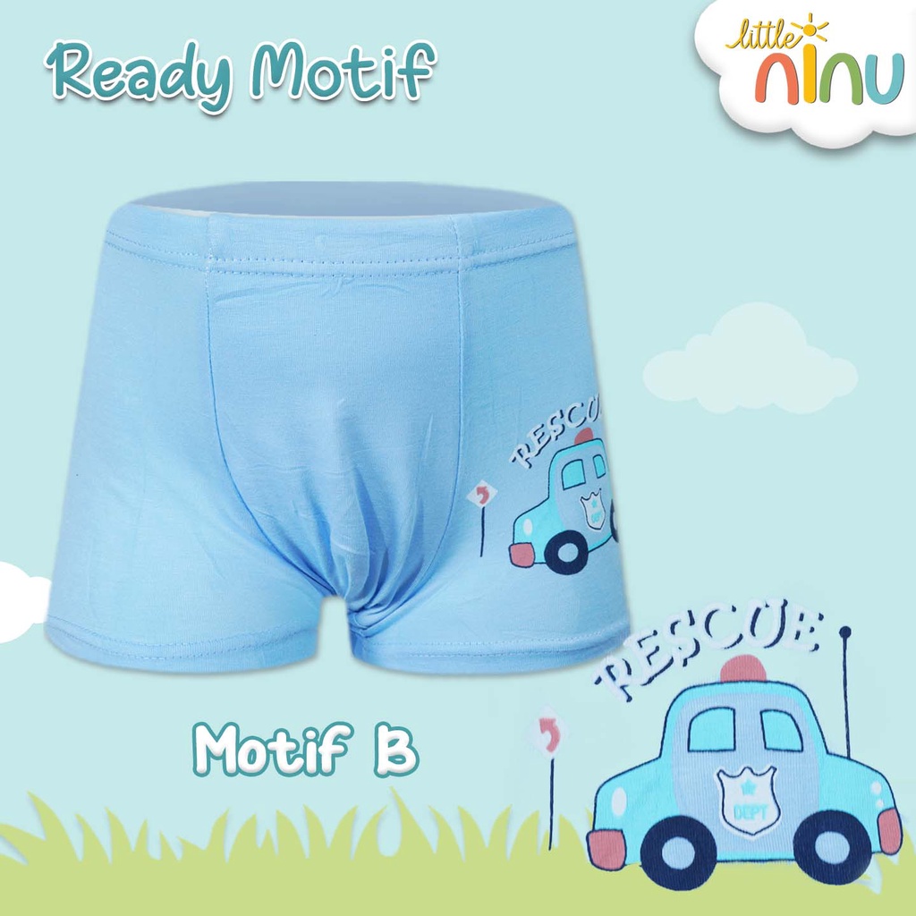 LITTLE NINU CD Celana Dalam Boxer Anak Premium 0008