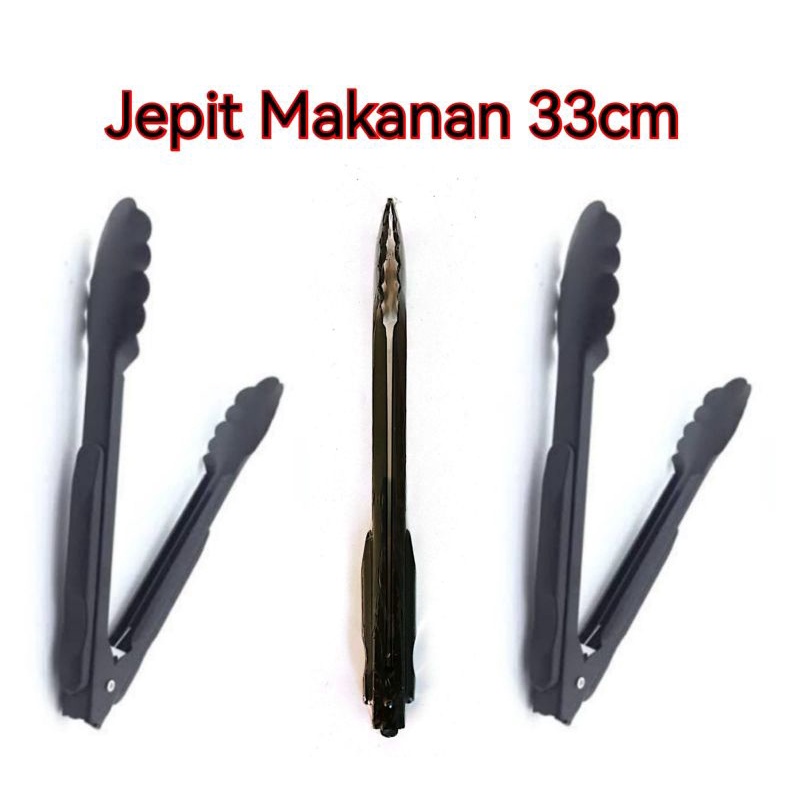 Jepit Makanan Hitam 33cm 12inch Gorengan