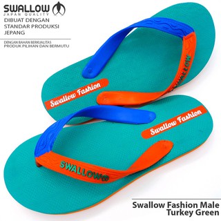  Sandal  Swallow  Fashion Male Turkey Green Ukuran 9 5 