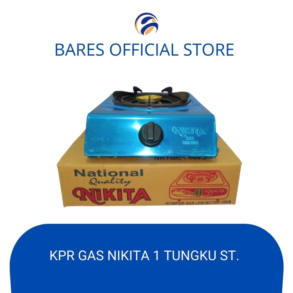 Kompor 1 Tungku NIKITA STAINLESS Kompor Gas Stainless