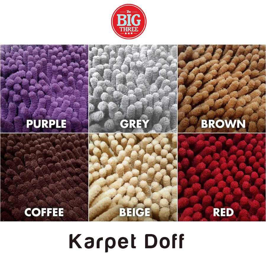 Karpet Cendol DOFF kecil 100x150 Anti Slip/ microfiber / 100x150 / DOVE / Doormart