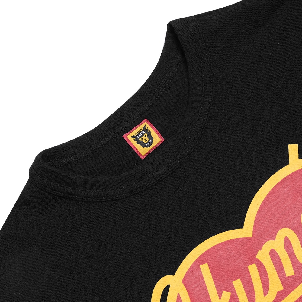 Human Made Colorful Heart Logo T-Shirt Black