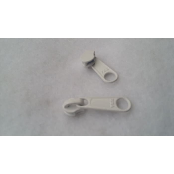 Kepala resleting no. 3  - Besi - Putih  YKK