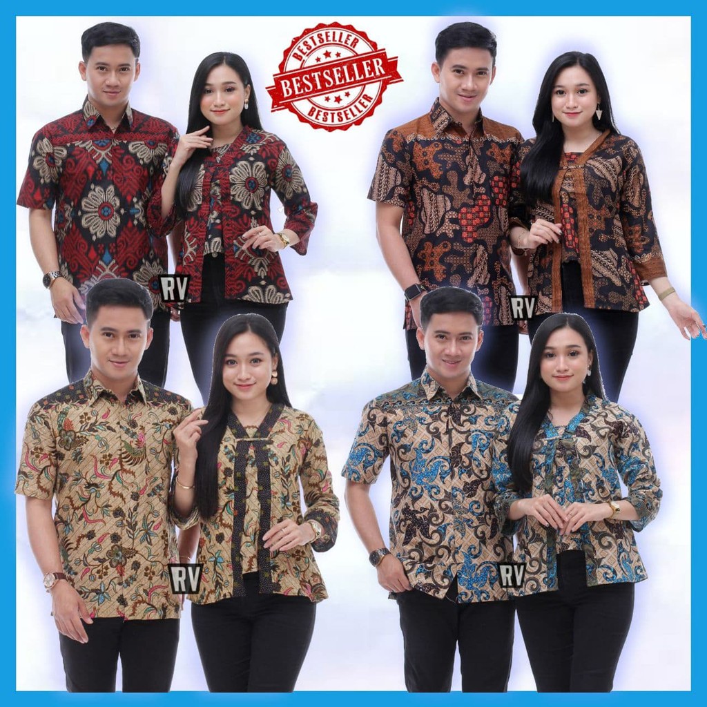 COUPLE BLOUSE, COUPLE BATIK, BATIK PASANGAN,SARIMBIT,BATIK MURAH,TERBARU,KEKINIAN,KONDANGAN