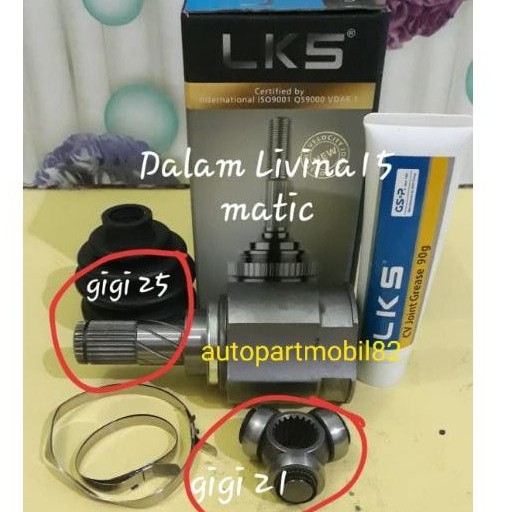 CV Joint Dalam As Roda Depan Dalam Nissan Livina15 Matic