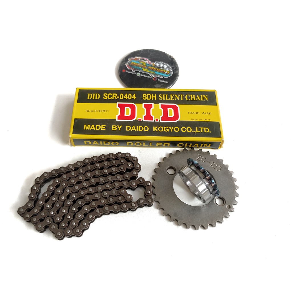 Rantai Kamprat DID 25H 100 102 104 gl series Set timing atas bawah Pnp Tiger Gl Megapro