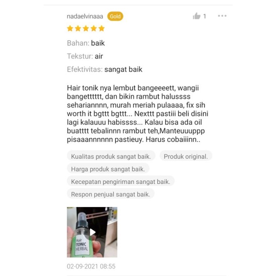 HAIR TONIC HERBAL [BPOM] |MENGATASI RAMBUT RONTOK| MENGHILANGKAN KETOMBE|RAMBUT HALUS LEMBUT WANGI