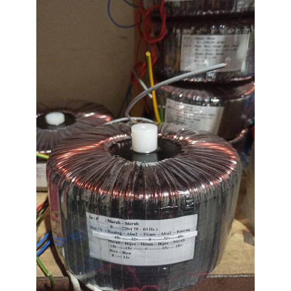 trafo toroid donat 30a ct45v..32v murni