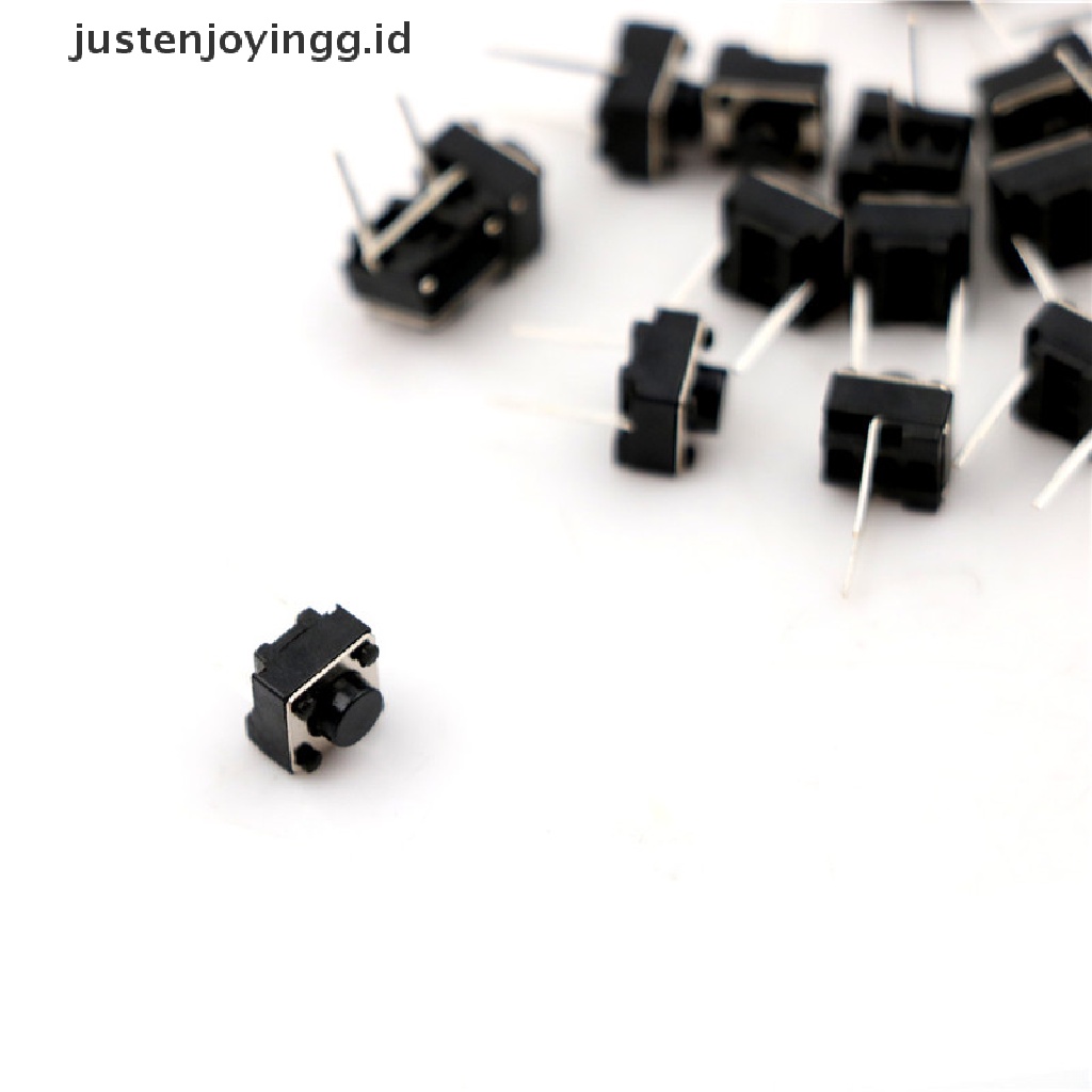 20pcs Tombol Tekan Momentary Tactile Tactile 2 Pin Switch DIP 6x6 x 5mm