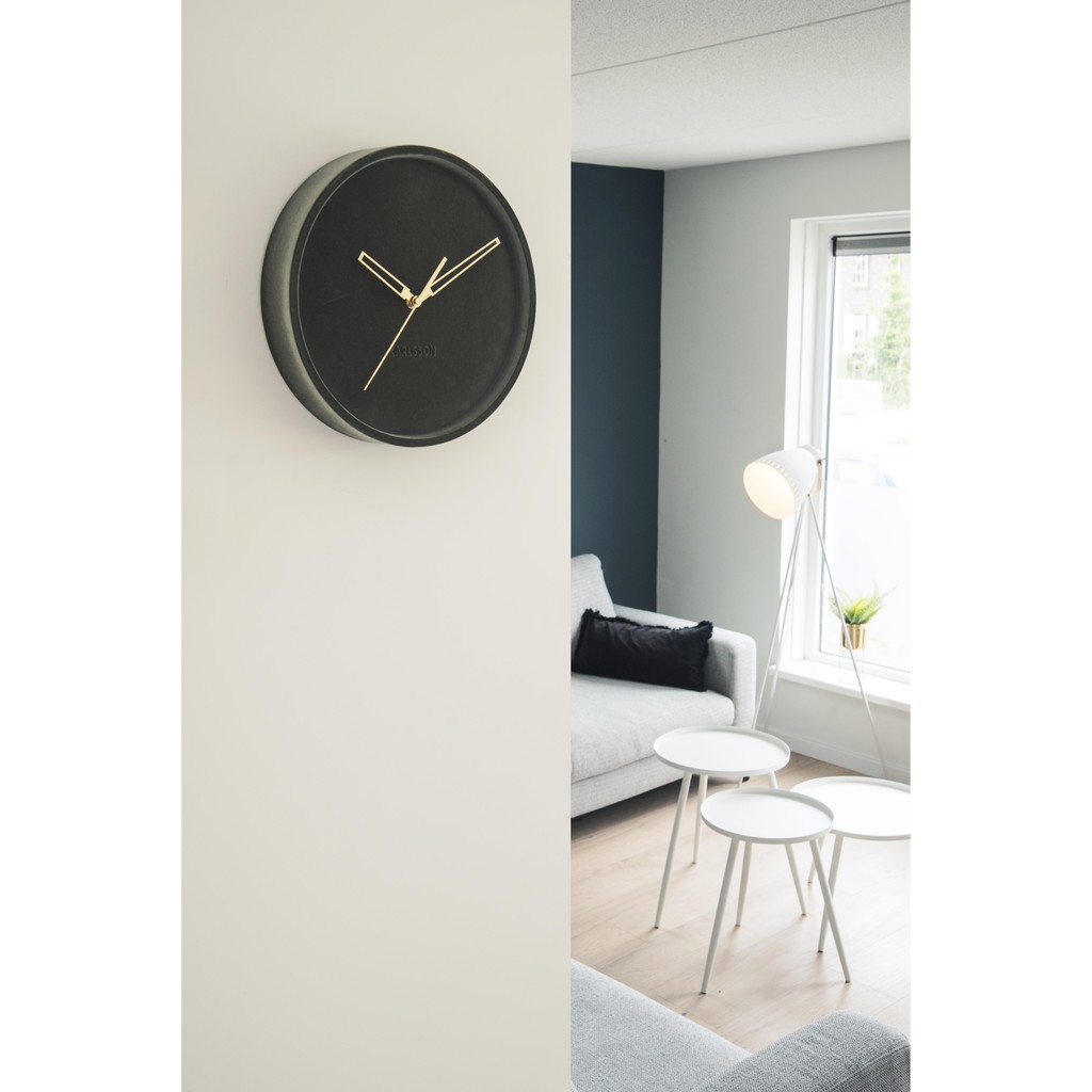 Jam Dinding Karlsson Wall Clock Lush Velvet Dark Grey D 30cm Shopee Indonesia