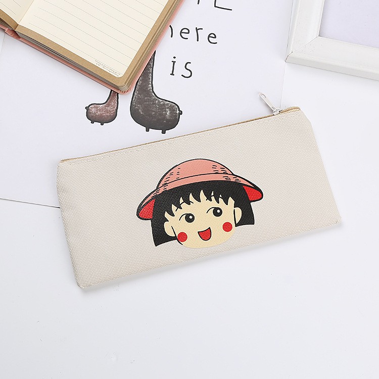 MURMURE.ID | TEMPAT PENSIL CUTE  ROYAL HORSE TERBARU PENSIL CASE ZIPPER IMPORT PC033-Chibi Maruko