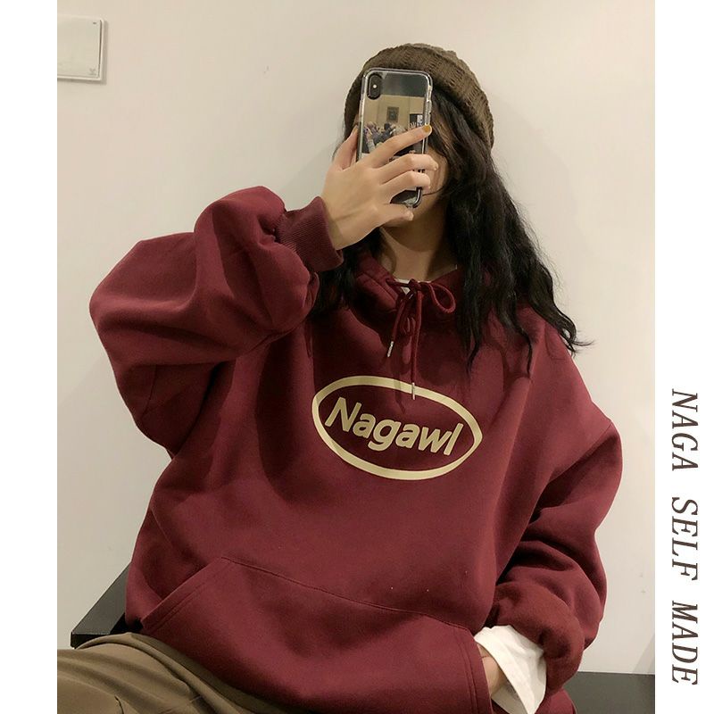 S - XXXXXL(6XL) Hoodie Big Size Wanita NAGAWL Korean Style OVERSIZE Jaket Ulzzang Harajuku Unisex Fashion S M L XL 2XL 3XL 4XL 5XL XXXXXL