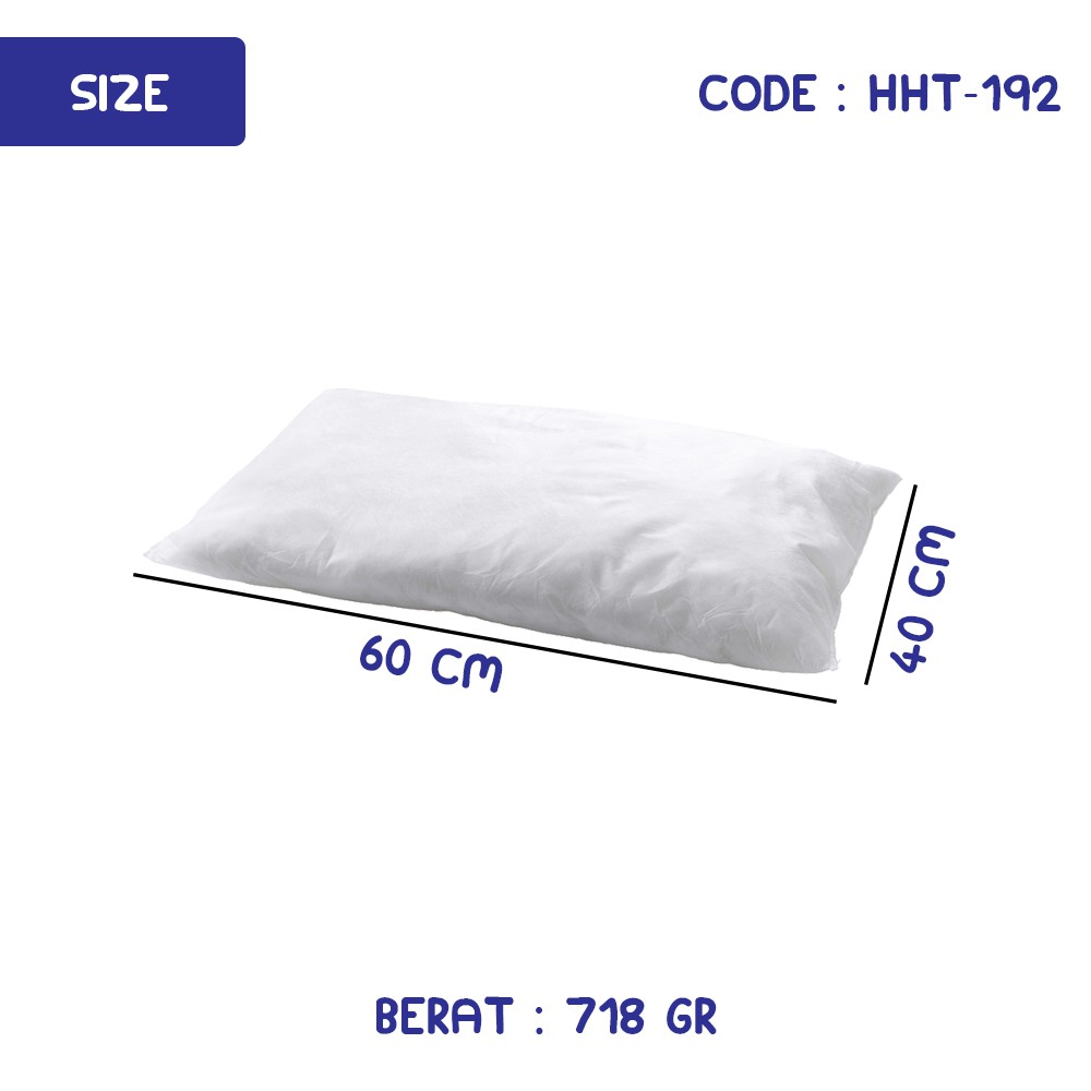 BANTAL TIDUR KEPALA STANDAR HOTEL EMPUK SOFT MODERN COMFORTABLE PILLOW 60x40cm  - HHT-192