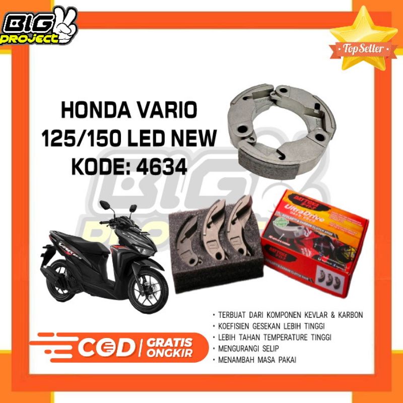 KAMPAS GANDA DAYTONA HI CARBON KEVLAR ORIGINAL DAYTONA VARIO LED NEW 125/150 KODE 4634 / KAMPAS GAND