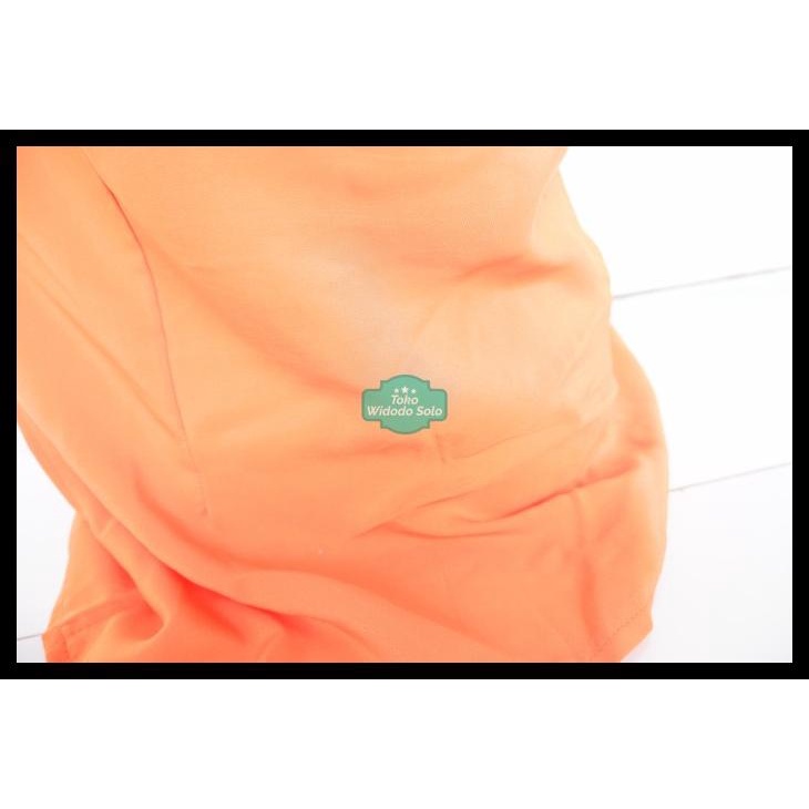 Baju Korea Casual Orange Top Blouse Wanita Oranye