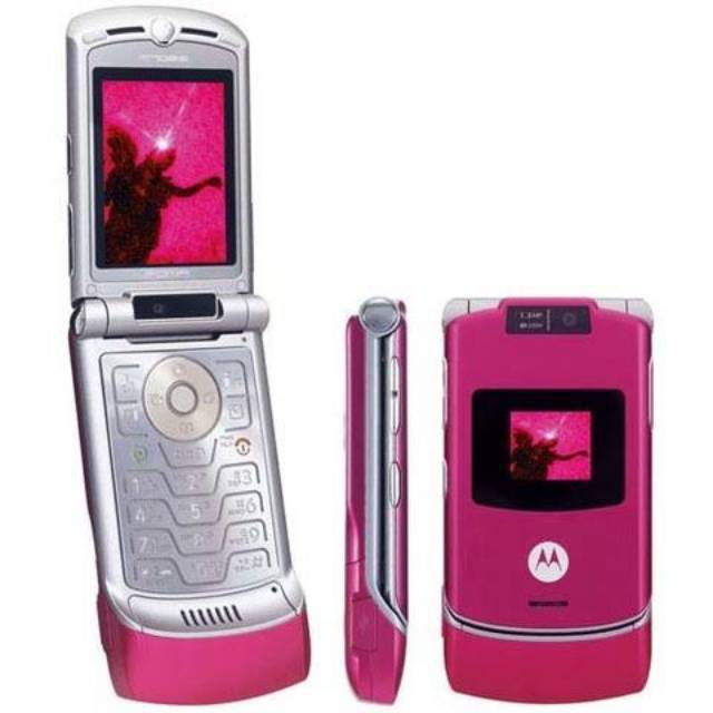 Motorola v3 flip pink baru refurbish sm bgs sprti v3i | Shopee Indonesia