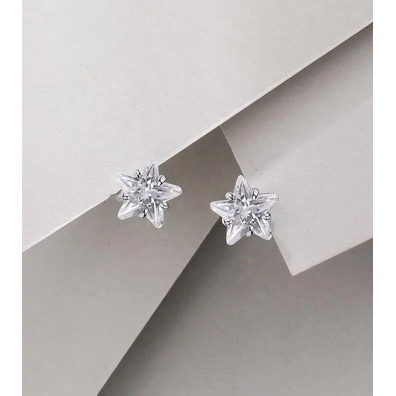 anting titanium bintang zircon