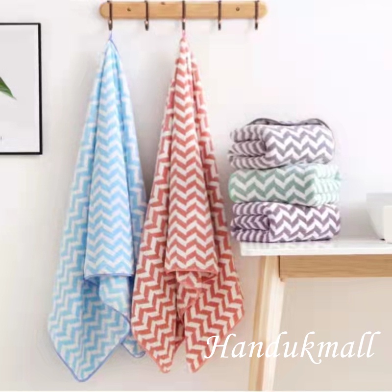 Handuk mall Handuk Mandi Handuk Dewasa Handuk Jumbo Handuk Besar Handuk Murah Handuk 80x160cm Zigzag