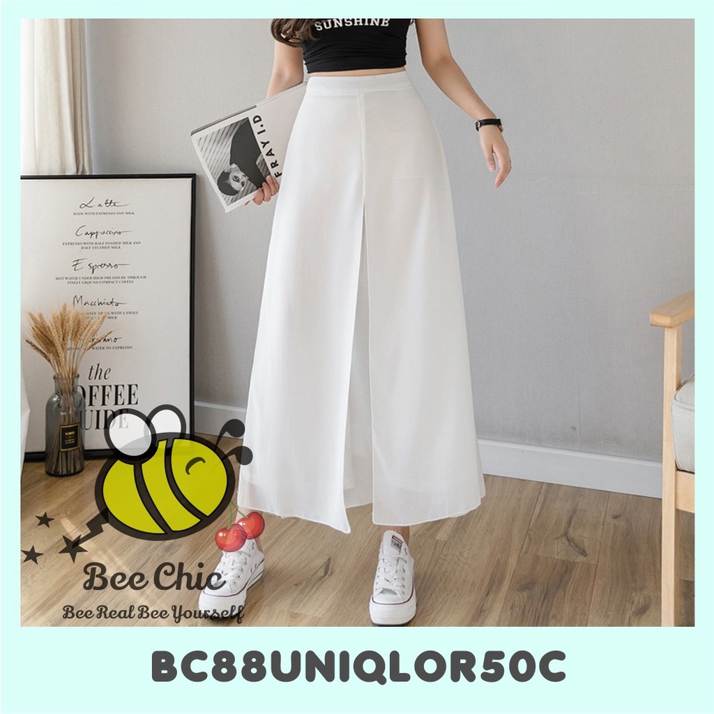 Korean Chiffon Culotte Double Layer / Celana Kulot Bahan Sifon BC88UNIQLOR50