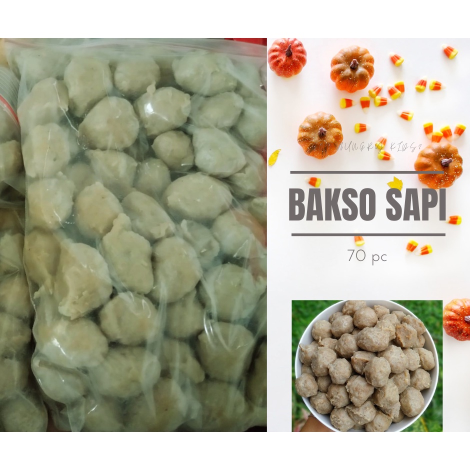 Jual Bakso Sapi Kecil 70 Butir Homemade Shopee Indonesia