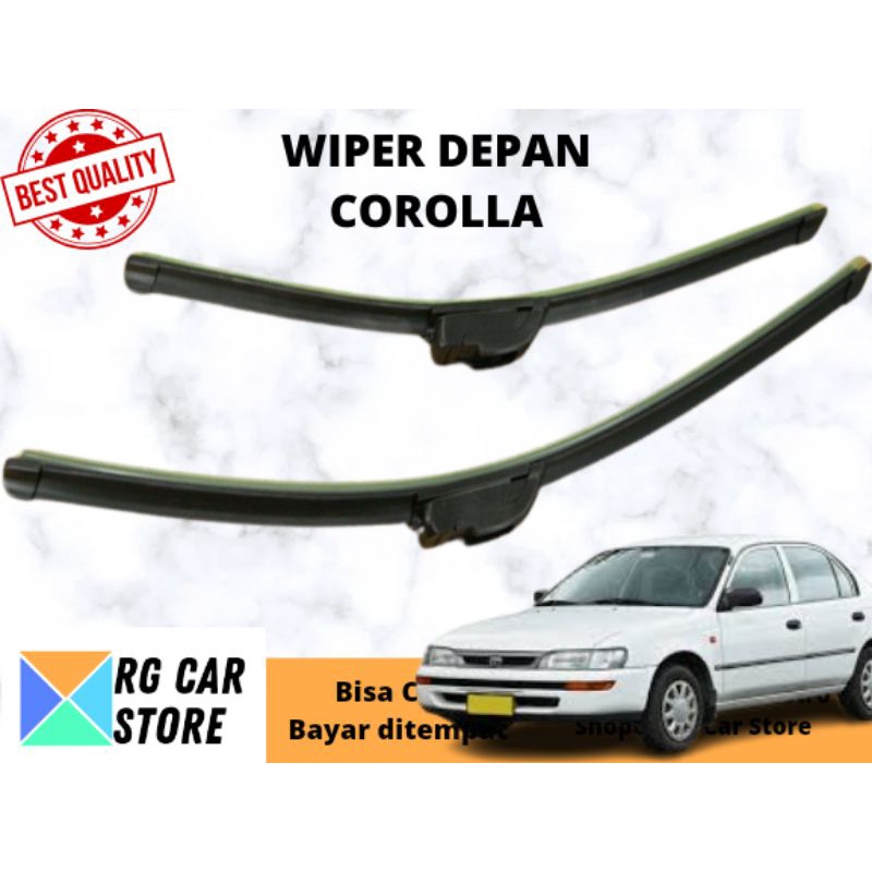 WIPER COROLLA LAMA FRAMELESS ISI 2PCS  DIJAMIN PNP BERKUALITAS