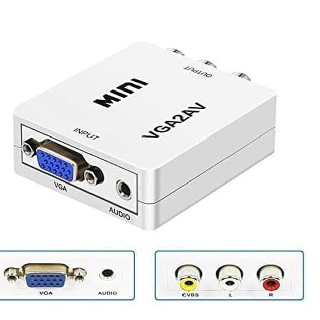 Converter VGA to RCA AV / Mini Converter VGA2AV