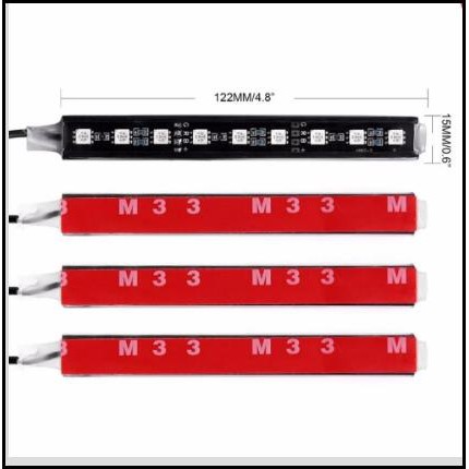 Led Kolong Dasboard Rgb Lampu Led Dasboard Rgb - Rgb