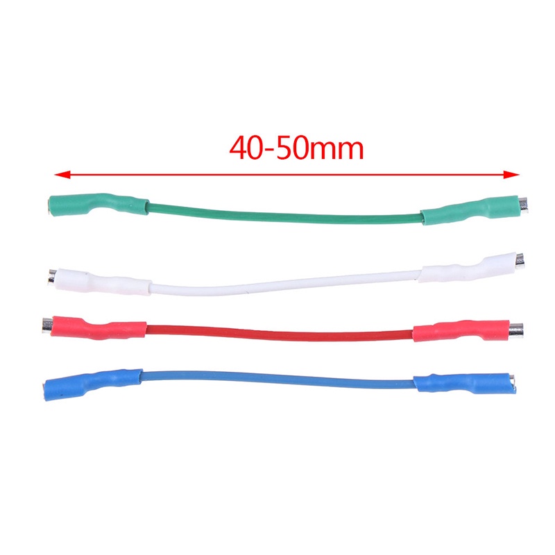 {LUCKID}4Pcs 7N headshell wires OFC turntable leads phono cartridge cables replacement